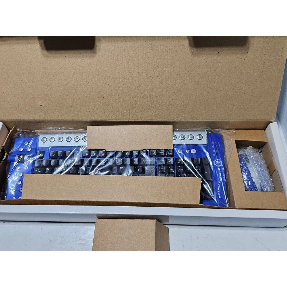 Thermaltake Xaser Edition Office PS2 Keyboard & Optical Mouse Blue Combo